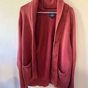 American Eagle Outfitters Men’s Shawl Collar Cardigan - Rose